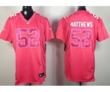 nike women nfl jerseys green bay packers #52 matthews pink[nike]