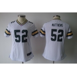 nike women nfl jerseys green bay packers #52 matthews white[nike]