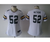 nike women nfl jerseys green bay packers #52 matthews white[nike]