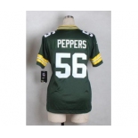 nike women nfl jerseys green bay packers #56 peppers green[nike][peppers]