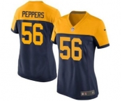 nike women nfl jerseys green bay packers #56 peppers yellow-blue[nike]