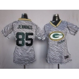 nike women nfl jerseys green bay packers #85 greg jennings [fem fan zebra]