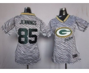 nike women nfl jerseys green bay packers #85 greg jennings [fem fan zebra]