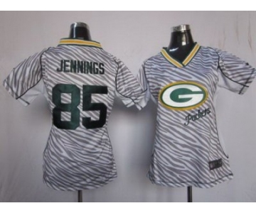 nike women nfl jerseys green bay packers #85 greg jennings [fem fan zebra]