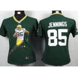 nike women nfl jerseys green bay packers #85 greg jennings green[portrait fashion]