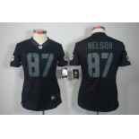 nike women nfl jerseys green bay packers #87 nelson black[nike impact limited]