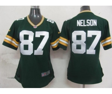 nike women nfl jerseys green bay packers #87 nelson green[nike]