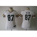 nike women nfl jerseys green bay packers #87 nelson white[nike