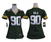 nike women nfl jerseys green bay packers #90 raji green[nike]