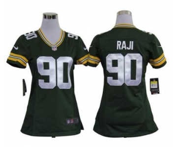 nike women nfl jerseys green bay packers #90 raji green[nike]