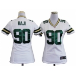 nike women nfl jerseys green bay packers #90 raji white[nike]