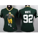 nike women nfl jerseys green bay packers #92 reggie white green[portrait fashion]