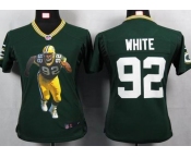 nike women nfl jerseys green bay packers #92 reggie white green[portrait fashion]