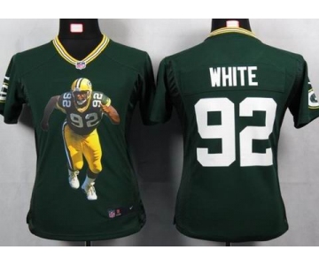 nike women nfl jerseys green bay packers #92 reggie white green[portrait fashion]