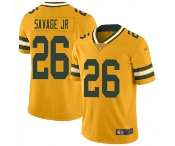 Youth Green Bay Packers #26 Darnell Savage Jr. Limited Gold Inverted Legend Football Jersey