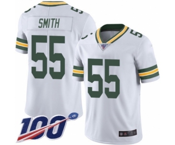 Youth Green Bay Packers #55 Za'Darius Smith White Vapor Untouchable Limited Player 100th Season Football Jersey