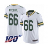 Youth Green Bay Packers #66 Ray Nitschke White Vapor Untouchable Limited Player 100th Season Football Jersey