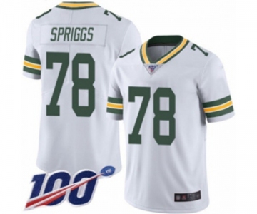 Youth Green Bay Packers #78 Jason Spriggs White Vapor Untouchable Limited Player 100th Season Football Jersey