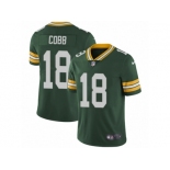 Youth Nike Green Bay Packers #18 Randall Cobb Vapor Untouchable Limited Green Team Color NFL Jersey