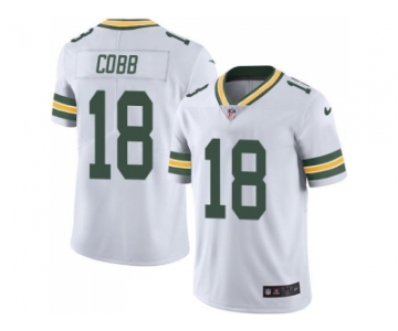 Youth Nike Green Bay Packers #18 Randall Cobb White Stitched NFL Limited Rush Jersey