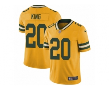 Youth Nike Green Bay Packers #20 Kevin King Limited Gold Rush NFL Jersey