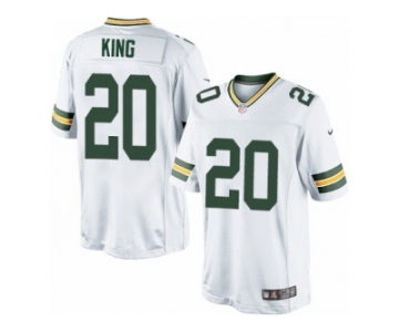 Youth Nike Green Bay Packers #20 Kevin King Limited White NFL Jersey