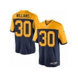 Youth Nike Green Bay Packers #30 Jamaal Williams Limited Navy Blue Alternate NFL Jersey