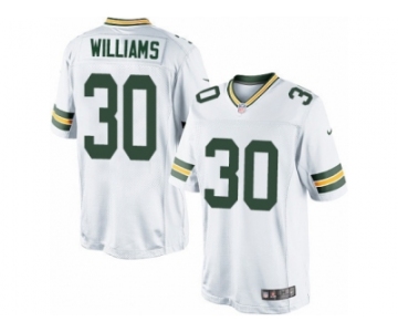 Youth Nike Green Bay Packers #30 Jamaal Williams Limited White NFL Jersey