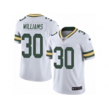 Youth Nike Green Bay Packers #30 Jamaal Williams Limited White Rush NFL Jersey