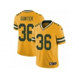 Youth Nike Green Bay Packers #36 LaDarius Gunter Limited Gold Rush NFL Jersey