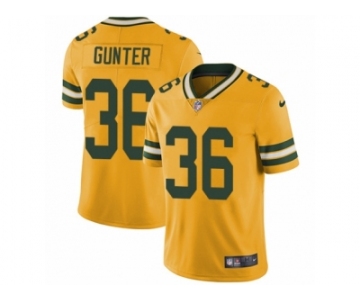 Youth Nike Green Bay Packers #36 LaDarius Gunter Limited Gold Rush NFL Jersey