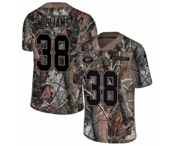 Youth Nike Green Bay Packers #38 Tramon Williams Limited Camo Rush Realtree NFL Jersey