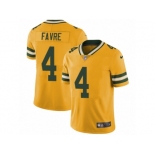 Youth Nike Green Bay Packers #4 Brett Favre Limited Gold Rush NFL Jersey