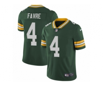 Youth Nike Green Bay Packers #4 Brett Favre Vapor Untouchable Limited Green Team Color NFL Jersey