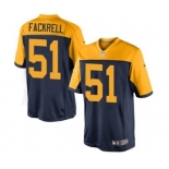 Youth Nike Green Bay Packers #51 Kyler Fackrell Limited Navy Blue Alternate NFL Jersey