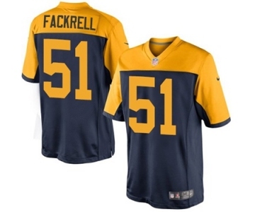 Youth Nike Green Bay Packers #51 Kyler Fackrell Limited Navy Blue Alternate NFL Jersey