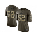 Youth Nike Green Bay Packers #52 Clay Matthews Green Salute to Service Jerseys