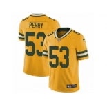 Youth Nike Green Bay Packers #53 Nick Perry Limited Gold Rush NFL Jersey