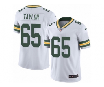 Youth Nike Green Bay Packers #65 Lane Taylor Limited White Rush NFL Jersey