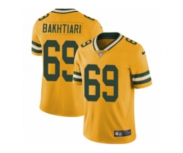 Youth Nike Green Bay Packers #69 David Bakhtiari Limited Gold Rush NFL Jersey