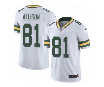 Youth Nike Green Bay Packers #81 Geronimo Allison White Vapor Untouchable Limited Player NFL Jersey