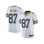 Youth Nike Green Bay Packers #87 Jordy Nelson White Stitched NFL Limited Rush Jersey