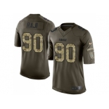 Youth Nike Green Bay Packers #90 B.J. Raji Green Salute to Service Jerseys