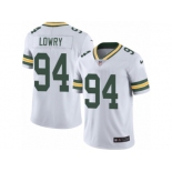 Youth Nike Green Bay Packers #94 Dean Lowry White Vapor Untouchable Elite Player NFL Jersey