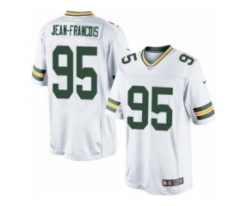 Youth Nike Green Bay Packers #95 Ricky Jean-Francois Limited White NFL Jersey