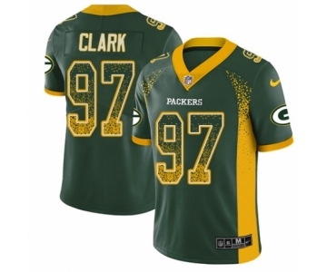 Youth Nike Green Bay Packers #97 Kenny Clark Limited Green Rush Drift Fashion NFL Jersey