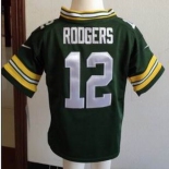 nike kids nfl jerseys green bay packers #12 aaron rodgers green[nike]