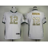 nike youth nfl jerseys green bay packers #12 aaron rodgers white[nike drift fashion]