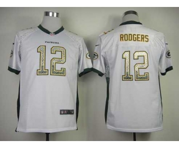 nike youth nfl jerseys green bay packers #12 aaron rodgers white[nike drift fashion]