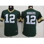 nike youth nfl jerseys green bay packers #12 rodgers green[nike]